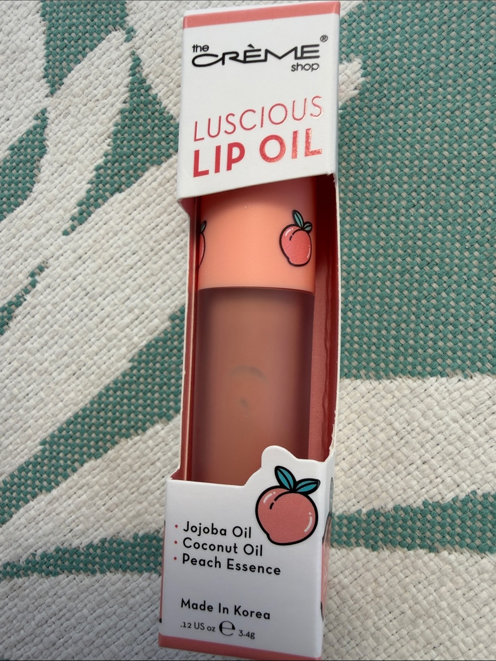 The Crème Shop Luscious Lip Oil - Peach (Peach Shade)
